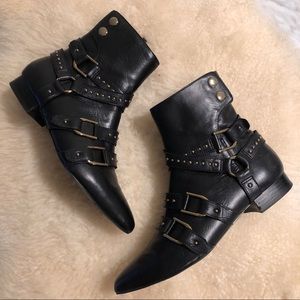 & Other Stories, gold stud booties